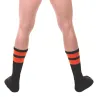 Barcode Berlin Chaussettes Gym Socks Noir-Orange fluo
